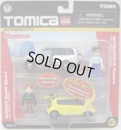 画像1: US TOMICA 2 PACK 【MITSUBISHI PAJERO / SUBARU SWIFT SPORT】　SILVER/YELLOW （USトミカ）