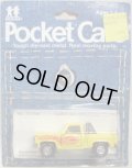 TOMY-POCKET CARS 【CUSTOM STEP-SIDE PICKUP (CHEVROLET TRUCK)】　YELLOW  （USトミカ）