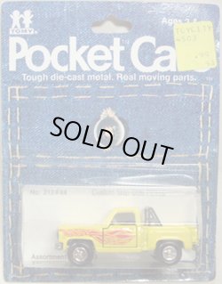 画像1: TOMY-POCKET CARS 【CUSTOM STEP-SIDE PICKUP (CHEVROLET TRUCK)】　YELLOW  （USトミカ）