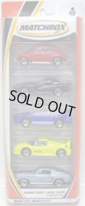 2000 MATCHBOX 5PACK - MORE CARS, CARS, CARS 5APCK