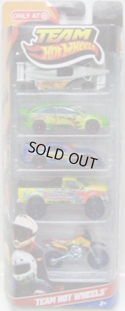 画像1: 2011 TARGET EXCLUSIVE TEAM HOT WHEELS 5PACK 【GP-2009 / Ford Focus / 24/Seven / Ford F-150 / Wastelander】