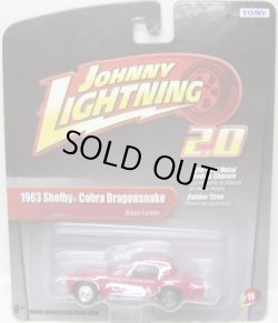 画像1: JOHNNY LIGHTNING 2.0  R11 【"BRUCE LARSON" 1963 SHELBY COBRA DRAGONSNAKE】 DK.PINK/RR