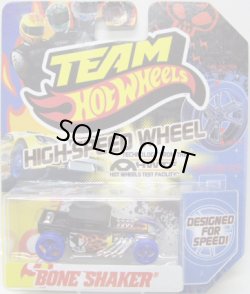 画像1: TEAM HOT WHEELS 【BONE SHAKER】　FLAT BLACK/BLUE HSW