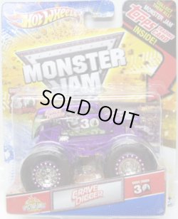 画像1: 2012 MONSTER JAM INSIDE TOPPS 【GRAVE DIGGER】 SPEC.PURPLE (30th TAMPO)