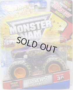 画像1: 2012 MONSTER JAM INSIDE TOPPS 【BAD NEWS TRAVELS FAST】 PURPLE (MWD TRUCKS)