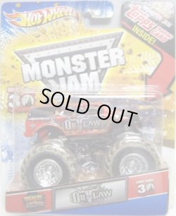 画像1: 2012 MONSTER JAM INSIDE TOPPS 【IRON OUTLOW】 RED (MWD TRUCKS)