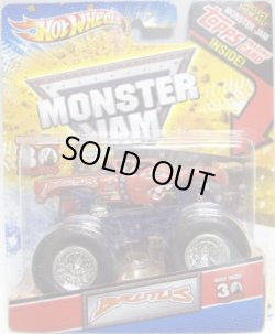 画像1: 2012 MONSTER JAM INSIDE TOPPS 【BRUTUS】 REDISH BROWN