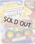 2012 MONSTER JAM INSIDE TOPPS 【GRAVE DIGGER】 FLAT RED (EDGE GLOW)