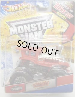 画像1: 2012 MONSTER JAM INSIDE TOPPS 【DERAILED】 SILVER-RED (HW ORIGINALS)