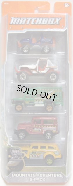 画像1: 2012 MATCHBOX 5PACK - MOUNTAIN ADVENTURE (Cliff Hanger / MBX 4X4 / Road Tripper / 1968-Toyota Land Cruiser (FJ40) / Jungle Crawler)