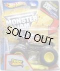 2013 MONSTER JAM included CRUCHABLE CAR! 【TEAM HOT WHEELS FIRESTORM】 GRAY (1ST EDITIONS)