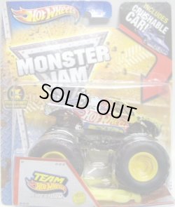 画像1: 2013 MONSTER JAM included CRUCHABLE CAR! 【TEAM HOT WHEELS FIRESTORM】 GRAY (1ST EDITIONS)