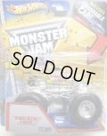 2013 MONSTER JAM included CRUCHABLE CAR! 【WRECKING CREW】 CLEAR YELLOW (X-RAYS)