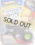 2013 MONSTER JAM included CRUCHABLE CAR! 【BLACK STALLION】 YELLOW (1ST EDITIONS)