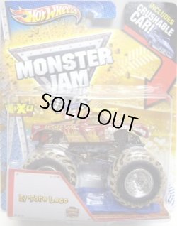 画像1: 2013 MONSTER JAM included CRUCHABLE CAR! 【EL TORO LOCO】 REDISH BROWN (MWD TRUCKS)