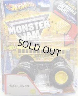 画像1: 2013 MONSTER JAM included CRUCHABLE CAR! 【HIGHER EDUCATION】 YELLOW (1ST EDITIONS)