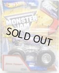 2013 MONSTER JAM included CRUCHABLE CAR! 【SHOCK THERAPY】 CLEAR BLUE (X-RAYS)