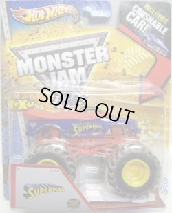 画像1: 2013 MONSTER JAM included CRUCHABLE CAR! 【SUPERMAN】 BLUE-RED (MWD TRUCKS)