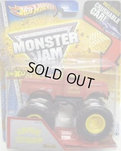 画像1: 2013 MONSTER JAM included CRUCHABLE CAR! 【GRAVE DIGGER】 FLAT RED (VINTAGE)