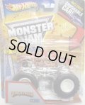 2013 MONSTER JAM included CRUCHABLE CAR! 【GUN SLINGER】 CLEAR RED (X-RAYS)