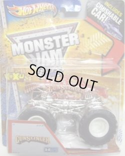 画像1: 2013 MONSTER JAM included CRUCHABLE CAR! 【GUN SLINGER】 CLEAR RED (X-RAYS)