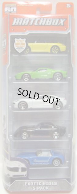 画像1: 2013 MATCHBOX 5PACK  【EXOTIC RIDES】 Porsche 911 Carrera Cabriolet/2005 Ford GT/Fisker Karma/TVR Tuscan S/Ford Shelby Cobra Concept