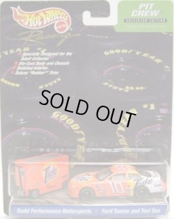 画像1: 2000 HOT WHEELS RACING PIT CREW 【#10 TEAM TIDE RUDD PERFORMANCE MOTORSPORTS/FORD TAURUS and TOOL BOX】　ORANGE/RR