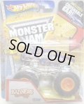 2013 MONSTER JAM included CRUCHABLE CAR! 【BAD NEWS TRAVELS FAST】 CLEAR PURPLE (X-RAYS)