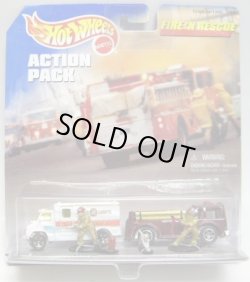 画像1: 1999 ACTION PACK 【FIRE 'N RESCUE】 AMBULANCE/FIRE-EATER