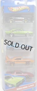 2013 5PACK 【MUSCLE MANIA】　Blown Camaro / '69 Pontiac GTO / 2010 Ford Mustang GT / '70 Plymouth Superbird / IROC Firebird 