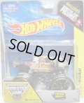 2014 MONSTER JAM included MONSTER JAM FIGURE! 【TEAM HOT WHEELS】 GRAY (TRACK ACE TIRES)