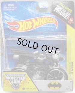 画像1: 2014 MONSTER JAM included MONSTER JAM FIGURE! 【BATMOBILE】 FLAT BLACK (TRACK ACE TIRES)