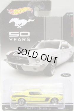 画像1: 2014 WALMART EXCLUSIVE - MUSTANG 50 YEARS 【1967 FORD MUSTANG】 YELLOW/5SP