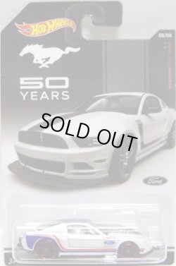 画像1: 2014 WALMART EXCLUSIVE - MUSTANG 50 YEARS 【'13 FORD MUSTANG】 WHITE/O5