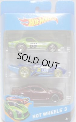 画像1: 2014 HOT WHEELS 3 【'69 COPO CORVETTE(?)/RD-09(?)/'2010 INFINITI G37(EX)】　