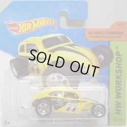 画像1: 【CUSTOM VOLKSWAGEN BEETLE】　YELLOW/5SP (MOONEYES TAMPO)(インターナショナル・ショートカード) 