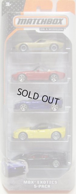 画像1: 2014 MATCHBOX 5PACK  【MBX EXOTICS】 Lamborghini Miura P400S(EX)/BMW Z8(EX)/Lotus Exige/2008 Chevy Corvette ZR1(EX)/VW W12 Concept(EX)