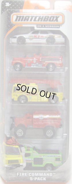 画像1: 2014 MATCHBOX 5PACK  【FIRE COMMAND】 2006 Ford Crown Victoria(EX)/1952 Seagrave Fire Truck/Fire Engine/Flame Smasher(EX)/Blaze Blitzer