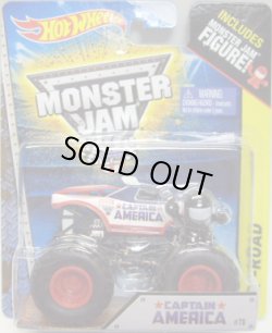 画像1: 2014 MONSTER JAM included MONSTER JAM FIGURE! 【CAPTAIN AMERICA】 WHITE