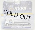 2014 GREENLIGHT - NYPD 【INTERNATIONAL DURASTAR 4400 (FLATBED)】 WHITE/RR