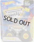 2015 MONSTER JAM includes SNAP-ON BATTLE SLAMMER! 【AFTERSHOCK】 CLEAR BLACK (X-RAY BODY)