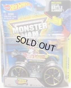 画像1: 2015 MONSTER JAM includes SNAP-ON BATTLE SLAMMER! 【TEAM HOT WHEELS】 BLACK (TRACK ACE TIRES)