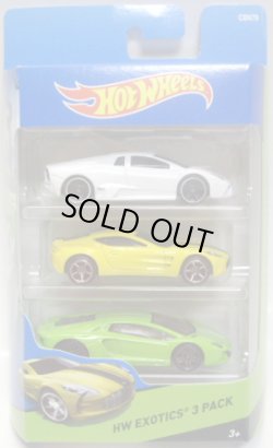 画像1: 2015 HOT WHEELS 3PACK 【HW EXOTICS】 Lamborghini Reventon / Aston Martin One-77 / Lamborghini Aventador