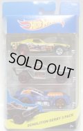 2015 HOT WHEELS 3PACK 【DEMOLITION DERBY】 Dixie Challenger / Roll Cage / Piledriver