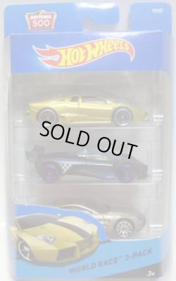 画像1: 2015 HOT WHEELS 3PACK 【WORLD RACE】 Lamborghini Reventon/Mazda Furai/Aston Martin One-77