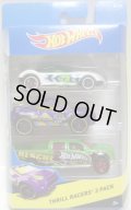 2015 HOT WHEELS 3PACK 【THRILL RACERS】 Golden Arrow / Toyota RSC / Ford F-150