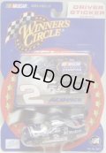 2001 ACTION - NASCAR WINNER'S CIRCLE 【"#2 AC DELCO" CHEVY MONTE CARLO】　NAVY (DRIVER STICKER)
