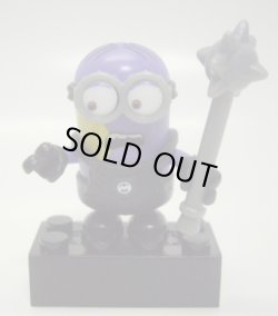 画像1: MEGA BLOKS - DESPICABLE ME 2 (怪盗グルーのミニオン危機一発) 【MINION ミニフィグ3】　PURPLE/棍棒