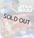 2015 HW STAR WARS STARSHIP 【X-WING FIGHTER RED 5】　WHITE (BLACK CARD)