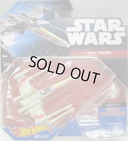 画像1: 2015 HW STAR WARS STARSHIP 【X-WING FIGHTER RED 5】　WHITE (BLACK CARD)